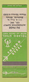 Matchbook Cover - Toledo Steel Motor Chassis Parts Elmhurst IL WEAR