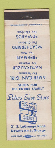 Matchbook Cover - Peters Shoe Store LaGrange IL Freeman American Girl