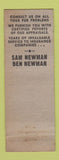 Matchbook Cover - Newman Brothers Fur Appraisers New York City