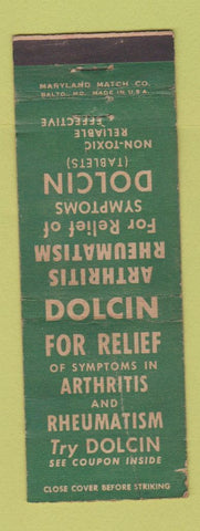 Matchbook Cover - Dolcin for Athritis Rheumatism WEAR