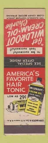 Matchbook Cover - Wild Root Hair Tonic