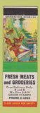 Matchbook Cover - Fresh Meats Grocery S&H Green Stamps