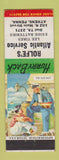 Matchbook Cover - Rolfe's Atlantic oil gas Lee Tires Athens PA