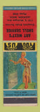 Matchbook Cover - Art West's Shell oil gas Jackson MI pinup