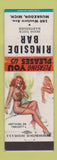 Matchbook Cover - Ringside Bar Muskegon MI pinup
