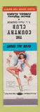 Matchbook Cover - Country Club Juneau AK pinup WEAR