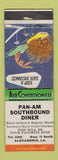 Matchbook Cover - Pan Am Southbound Diner Alexandria LA WEAR