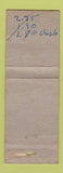 Matchbook Cover - Pan Am Southbound Diner Alexandria LA WEAR