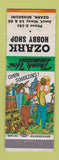 Matchbook Cover - Ozark Hobby Shop Ozark MO hillbilly