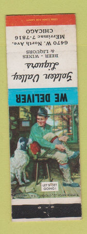 Matchbook Cover - Golden Valley Liquors Chicago IL