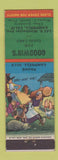 Matchbook Cover - Goodwin's Auto Sales Campbell CA low phone # hillbilly
