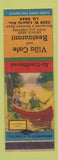 Matchbook Cover - Villa Cafe Restaurant Dormont PA