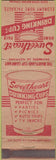 Matchbook Cover - Sweetheart Drinking Cups paper WEAR