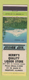 Matchbook Cover - Hermy's Liquor Store Freeport IL WEAR
