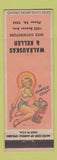Matchbook Cover - Walkauskas & Keller Beer Distributors Pittsburgh PA