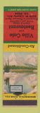 Matchbook Cover - Villa Cafe Restaurant Dormont PA Winter Wonderland