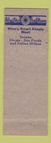 Matchbook Cover - Villa Cafe Restaurant Dormont PA Winter Wonderland