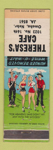 Matchbook Cover - Theresa's Cafe Omaha NE hillbilly WEAR