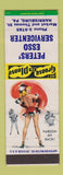 Matchbook Cover - Peters' Esso oil gas Harrisburg PA pinup