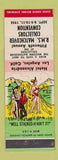 Matchbook Cover - RMS Convention 1955 Los Angeles CA hillbilly hay stack