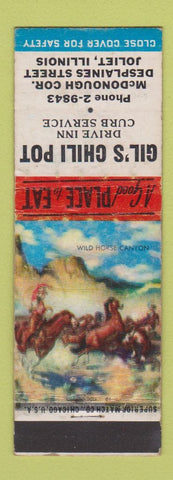 Matchbook Cover - Gil's Chili Pot Joliet IL