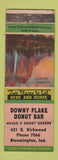 Matchbook Cover - Downey Flake Donut Bar Bloomington IN