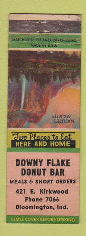 Matchbook Cover - Downey Flake Donut Bar Bloomington IN