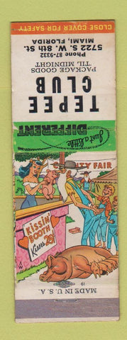 Matchbook Cover - Tepee Club Miami FL hillbilly