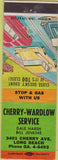 Matchbook Cover - Cherry Wardlow Service oil gas Long Beach CA