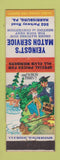 Matchbook Cover - Yeingst's Match Service Harrisburg PA hillbilly No Fishin