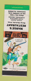 Matchbook Cover - Marge's Restaurant Chicago IL hillbilly Rattling Surprise