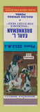Matchbook Cover - Earl Brenneman Insurance Boiling Springs PA Sad Parting