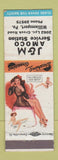 Matchbook Cover - J&M Amoco oil gas Williamsport PA pinup