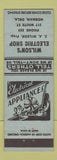Matchbook Cover - Wilson's Electric Shop Norman OK low phone # appliances