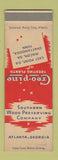 Matchbook Cover - Southern Wood Preserving Atlanta GA