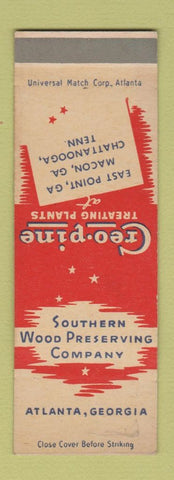 Matchbook Cover - Southern Wood Preserving Atlanta GA