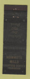Matchbook Cover - Mammoth Mills Shoppers Center Framingham MA WORN
