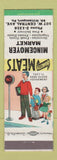 Matchbook Cover - Mincemoyer Market Grocery South Williamsport PA crosswalk