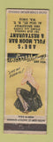 Matchbook Cover - Abe's Full Moon Bar New York City pinup WEAR