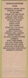 Matchbook Cover - MacClatchie Manufacturing New York City Pump Valves