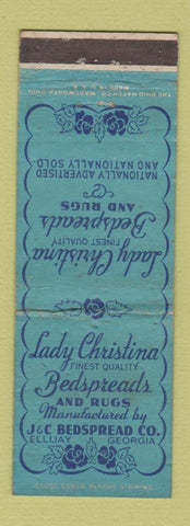 Matchbook Cover - Lady Christina Bedspreads Ellijay GA WEAR