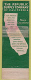 Matchbook Cover - Republic Supply of California WORN
