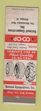 Matchbook Cover - COOP Tires Chicago IL WEAR
