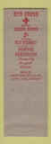 Matchbook Cover - Weinberger's Drug Stores Red Cross Cough Drops