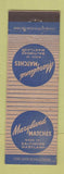 Matchbook Cover - Maryland Match Baltimore MD