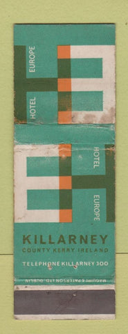 Matchbook Cover - Killarney Country Kerry Ireland WORN