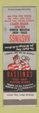 Matchbook Cover - Hastings Piston Rings Bastrop WEAR