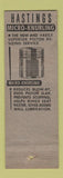 Matchbook Cover - Hastings Piston Rings Bastrop WEAR