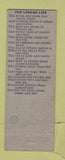 Matchbook Cover - Capitol Bar Grill Cheyenne WY pinup