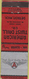 Matchbook Cover - American Trust Drill Detroit MI WEAR